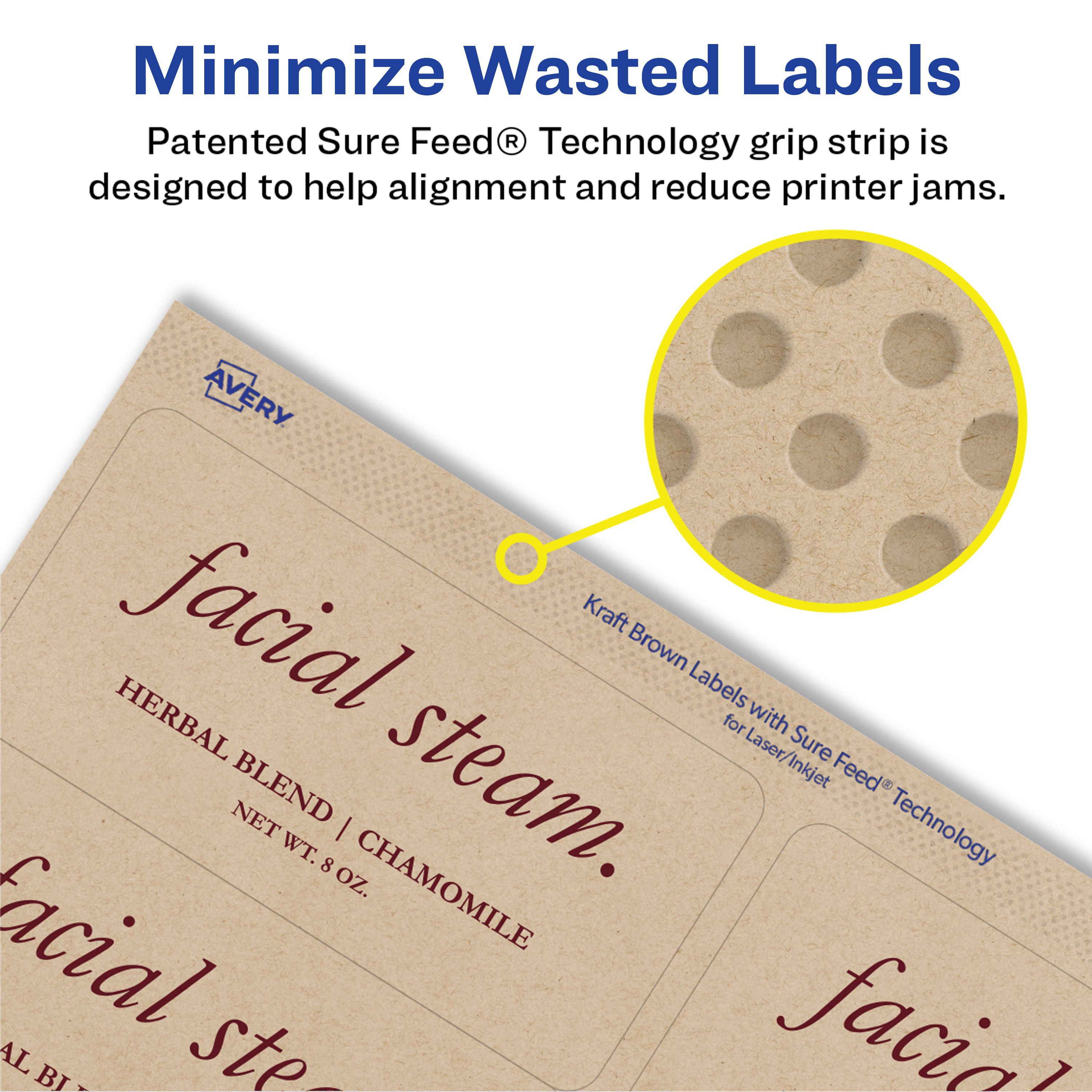 Kraft Brown Labels, 2